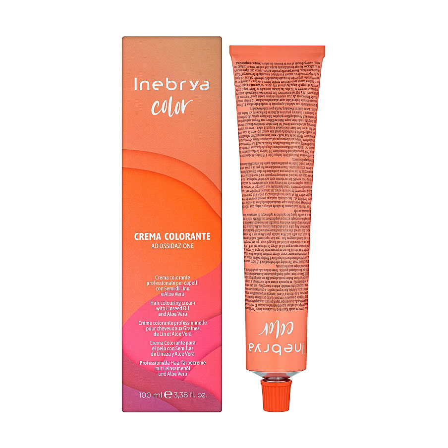Перманентна крем-фарба для волосся Inebrya Color 4/66F Chestnut Red Fire, 100 мл